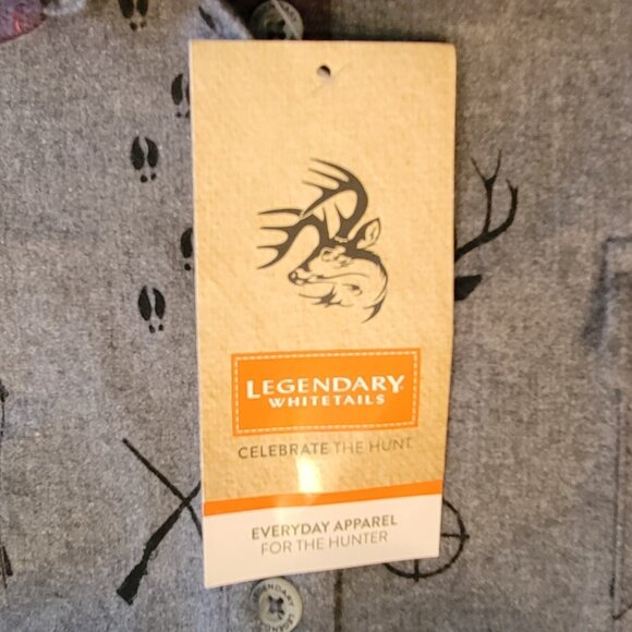 Legendary Whitetails Firelight Gray and Black Popover Flannel Tunic NEW Size XL - Picture 10 of 15